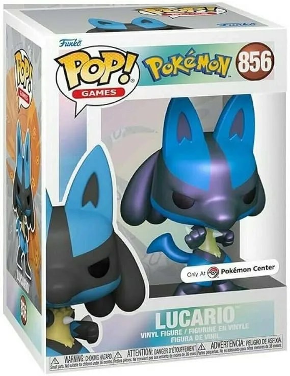 FUNKO POP Games: Pokemon - Lucario *Pearlescent* (Pokemon Center Exclusive) 856
